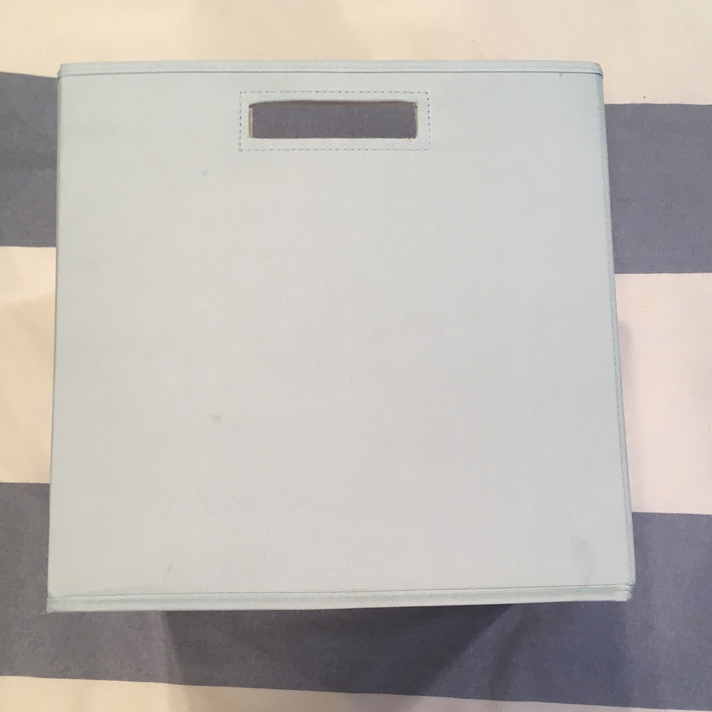 Collapsible Storage Bins Pastel Turquoise Set 2